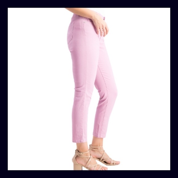 Style & Co Straight Leg French Orchid High Rise Tummy Control Jeans - Picture 2 of 10